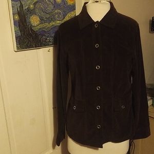 ARCHITECH M Brown Courdary Jacket W/ Gold Circle Buttons